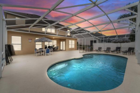12 Min to Disney Heated Pool Family-Friendly BBQ Game Room & Sleeps 16 Guests